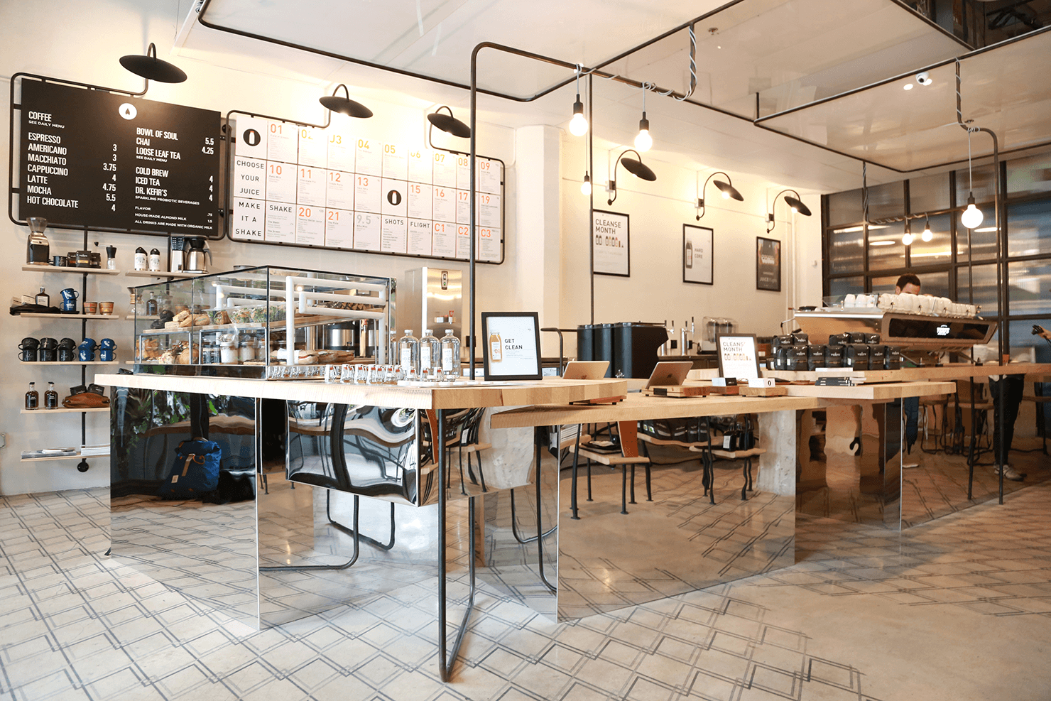 Two coffee shops comparison