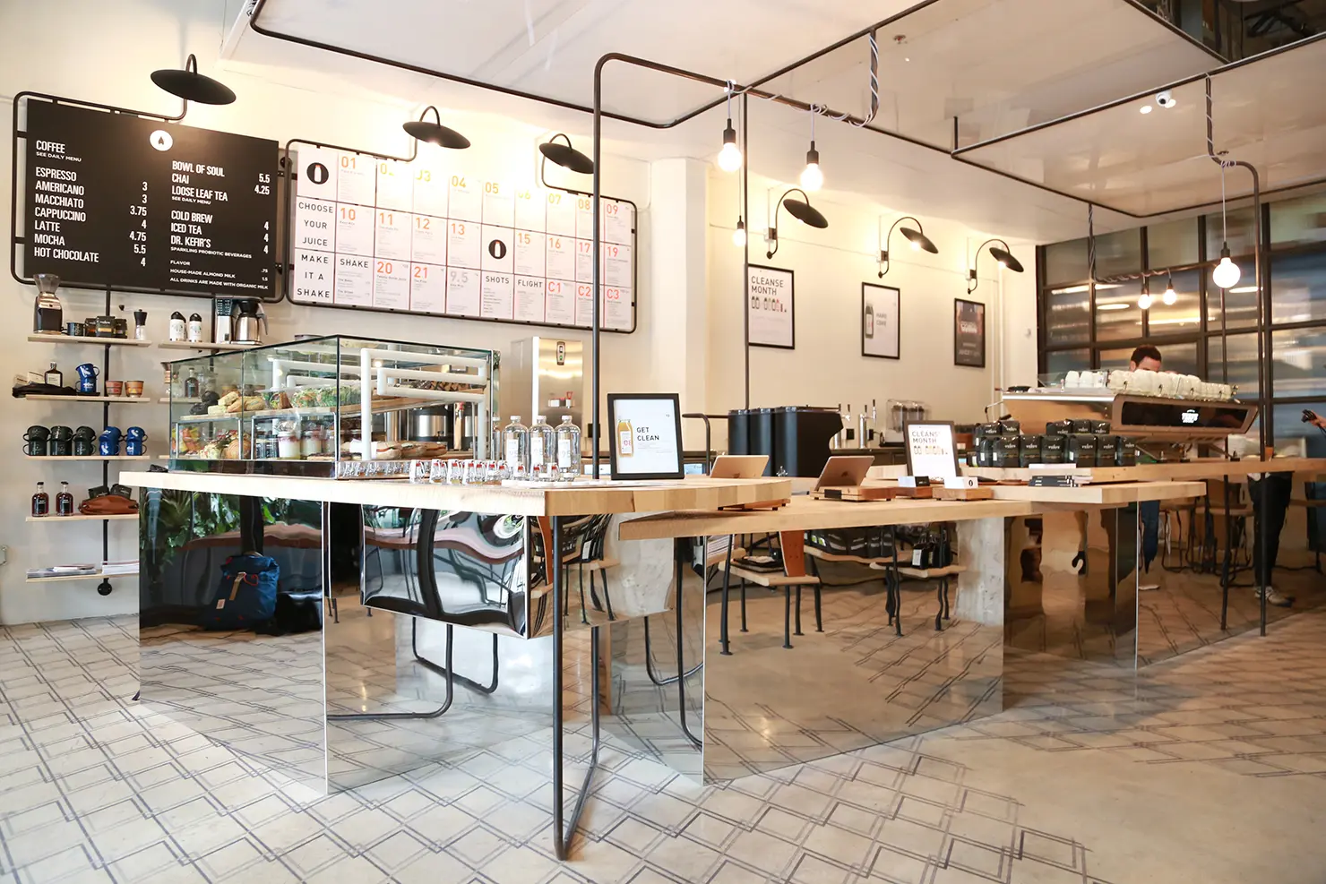 Two coffee shops comparison